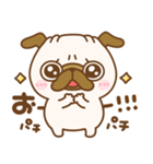 お返事♪あいづちパグちゃん（個別スタンプ：16）