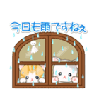 梅雨～夏 ベビーにゃんこ（個別スタンプ：3）