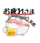 ハチワレ猫★デカ文字（個別スタンプ：30）