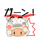 （修正版）職場でも、ブタさん★デカ文字（個別スタンプ：34）