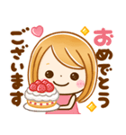 飛び出す♡大人GIRL（個別スタンプ：22）