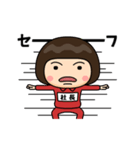 芋ジャージの【社長】♀決めポーズ2（個別スタンプ：35）