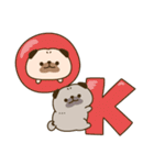 送りやすい♪ころころパグさん（個別スタンプ：12）