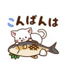 しろねこ♡日常丁寧会話 食べ物ver（個別スタンプ：7）