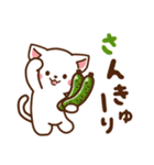しろねこ♡日常丁寧会話 食べ物ver（個別スタンプ：13）