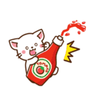 しろねこ♡日常丁寧会話 食べ物ver（個別スタンプ：28）