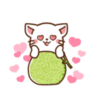 しろねこ♡日常丁寧会話 食べ物ver（個別スタンプ：30）