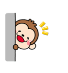 ず～っと使える♡やさしいおサルののんた（個別スタンプ：15）