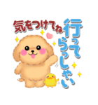 かわいいトイプードル「でか文字」（個別スタンプ：22）