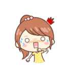 かわいい女の子♡毎日使えるスタンプ（個別スタンプ：5）
