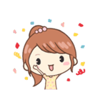かわいい女の子♡毎日使えるスタンプ（個別スタンプ：14）