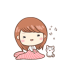 かわいい女の子♡毎日使えるスタンプ（個別スタンプ：15）