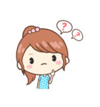 かわいい女の子♡毎日使えるスタンプ（個別スタンプ：19）