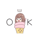 うごく！ジャージちゃんの夏休み（個別スタンプ：1）