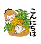 ふんわりリボンちゃん 9 ♡ 夏にやさしい（個別スタンプ：3）