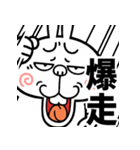 【激しく飛び出す】煽りうさぎ（個別スタンプ：19）