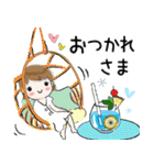 普通に大人女子 夏の日常  3（個別スタンプ：6）