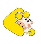 ブタさん★どデカ文字 ポップでカラフル（個別スタンプ：16）