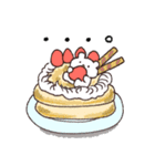 たべもの村のくまお#デビュー♡毎日（個別スタンプ：36）