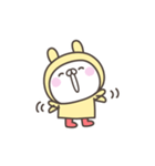 雨のうさぎさんデカ文字敬語スタンプ（個別スタンプ：38）
