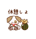 犬のプーチとダックダギーの仲良しスタンプ（個別スタンプ：11）