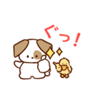 犬のプーチとダックダギーの仲良しスタンプ（個別スタンプ：22）