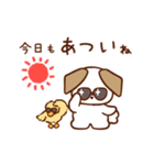 犬のプーチとダックダギーの仲良しスタンプ（個別スタンプ：34）