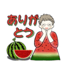 ベビーフェイスのシニアちゃん12♡優しい夏（個別スタンプ：9）