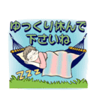 ベビーフェイスのシニアちゃん12♡優しい夏（個別スタンプ：27）