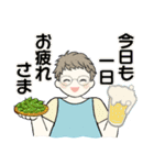 ベビーフェイスのシニアちゃん12♡優しい夏（個別スタンプ：28）
