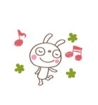お抹茶☆ふんわかウサギ（個別スタンプ：4）