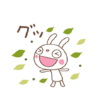 お抹茶☆ふんわかウサギ（個別スタンプ：12）