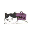 虚ろな目をしたネコ（個別スタンプ：5）