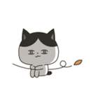 虚ろな目をしたネコ（個別スタンプ：13）