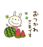夏を楽しむ☆てるてるうさぎ（個別スタンプ：9）