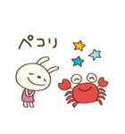 夏を楽しむ☆てるてるうさぎ（個別スタンプ：12）