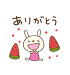 夏を楽しむ☆てるてるうさぎ（個別スタンプ：13）