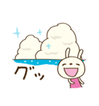 夏を楽しむ☆てるてるうさぎ（個別スタンプ：24）