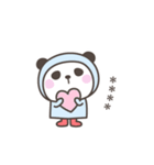 雨のぱんださんデカ文字敬語＜カスタム＞（個別スタンプ：39）