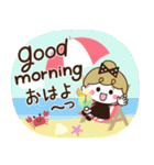 夏だね♡リボンの女の子（個別スタンプ：1）