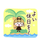 夏だね♡リボンの女の子（個別スタンプ：40）
