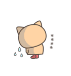 雨のねこさんデカ文字敬語＜カスタム＞（個別スタンプ：37）