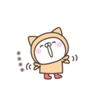 雨のねこさんデカ文字敬語＜カスタム＞（個別スタンプ：38）
