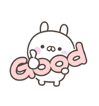 デカ文字うさぎさん＜ほめる・はげます＞（個別スタンプ：15）