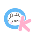 デカ文字うさぎさん＜ほめる・はげます＞（個別スタンプ：21）