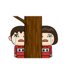 芋ジャージの【新郎】＆【新婦】ペア（個別スタンプ：24）