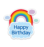 おしゃれ☆ステッカー風☆誕生日・お祝い（個別スタンプ：6）