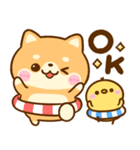 飛び出す♡夏の豆柴日和（個別スタンプ：9）