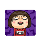 芋ジャージの【3-B】♀決めポーズ2（個別スタンプ：1）