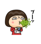 芋ジャージの【3-B】♀決めポーズ2（個別スタンプ：3）